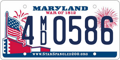 MD license plate 4MD0586