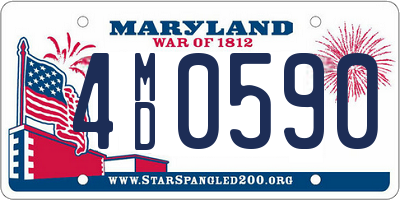 MD license plate 4MD0590