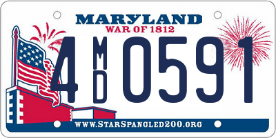 MD license plate 4MD0591