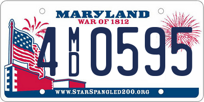 MD license plate 4MD0595