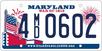 MD license plate 4MD0602