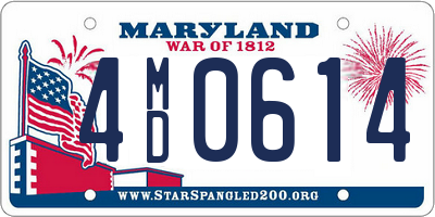 MD license plate 4MD0614