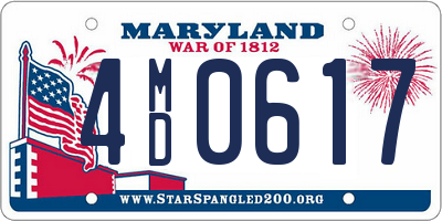 MD license plate 4MD0617