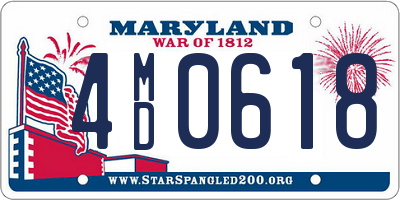 MD license plate 4MD0618