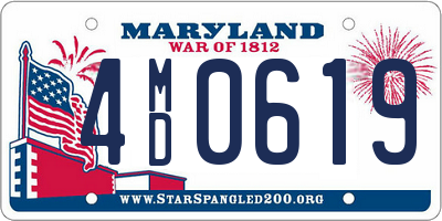 MD license plate 4MD0619