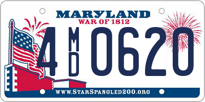 MD license plate 4MD0620