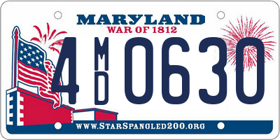 MD license plate 4MD0630