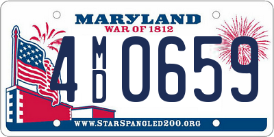 MD license plate 4MD0659