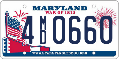 MD license plate 4MD0660