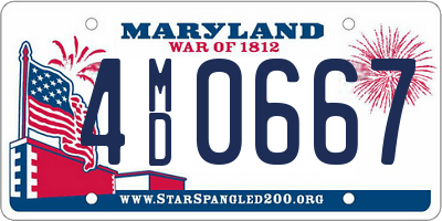 MD license plate 4MD0667