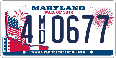 MD license plate 4MD0677