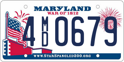 MD license plate 4MD0679