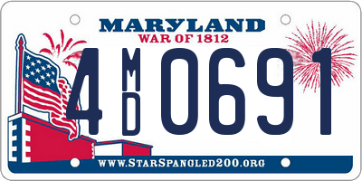 MD license plate 4MD0691