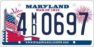 MD license plate 4MD0697