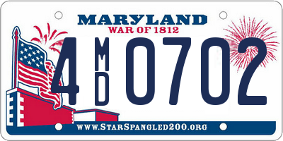 MD license plate 4MD0702