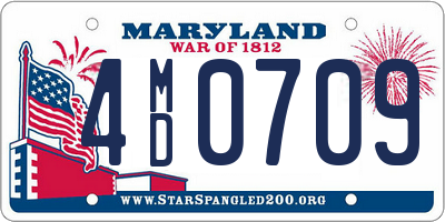 MD license plate 4MD0709