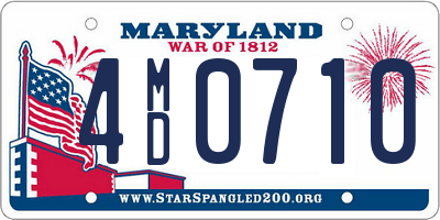 MD license plate 4MD0710