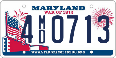 MD license plate 4MD0713