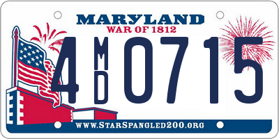 MD license plate 4MD0715