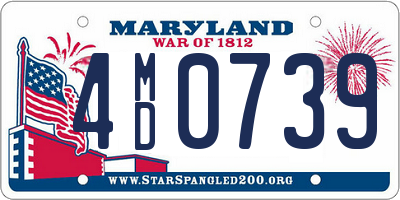 MD license plate 4MD0739