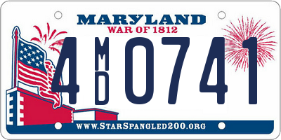 MD license plate 4MD0741