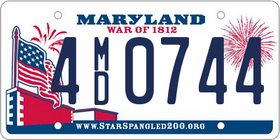 MD license plate 4MD0744