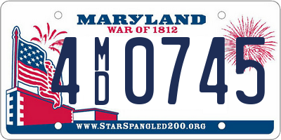 MD license plate 4MD0745