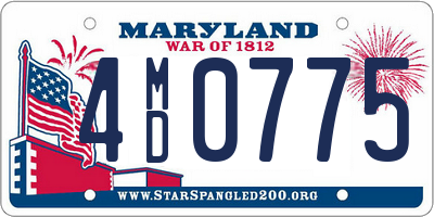 MD license plate 4MD0775