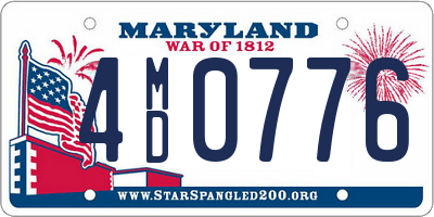 MD license plate 4MD0776