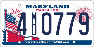 MD license plate 4MD0779