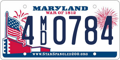 MD license plate 4MD0784