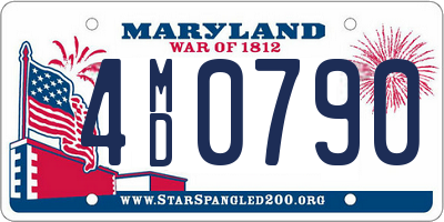 MD license plate 4MD0790