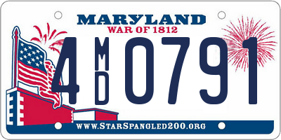 MD license plate 4MD0791