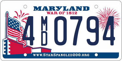 MD license plate 4MD0794