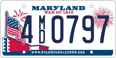 MD license plate 4MD0797