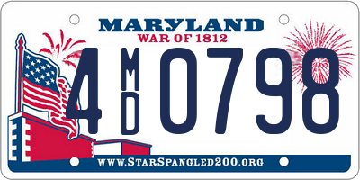 MD license plate 4MD0798