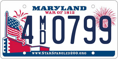 MD license plate 4MD0799