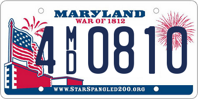 MD license plate 4MD0810