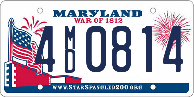 MD license plate 4MD0814