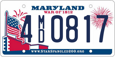 MD license plate 4MD0817