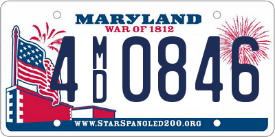 MD license plate 4MD0846