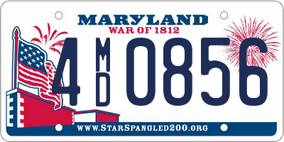 MD license plate 4MD0856