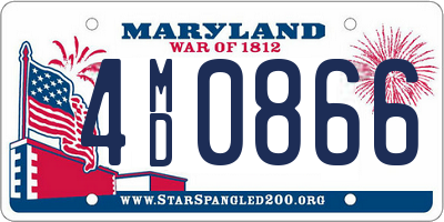 MD license plate 4MD0866