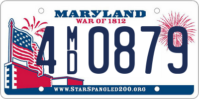 MD license plate 4MD0879