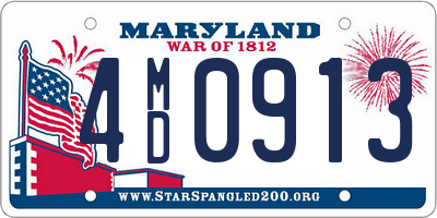 MD license plate 4MD0913