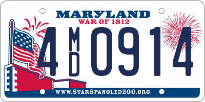 MD license plate 4MD0914