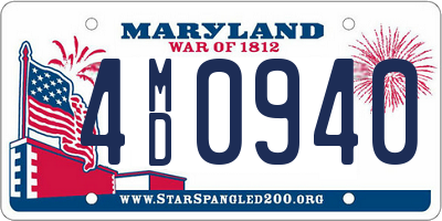 MD license plate 4MD0940