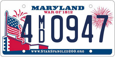 MD license plate 4MD0947