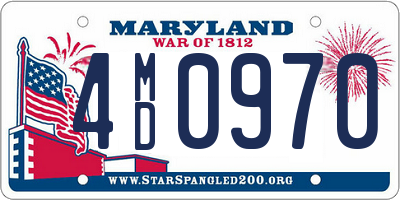 MD license plate 4MD0970