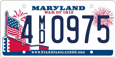 MD license plate 4MD0975